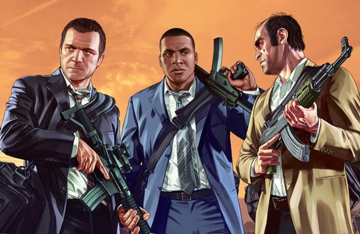 Michael, Franklin i Trevor z GTA V