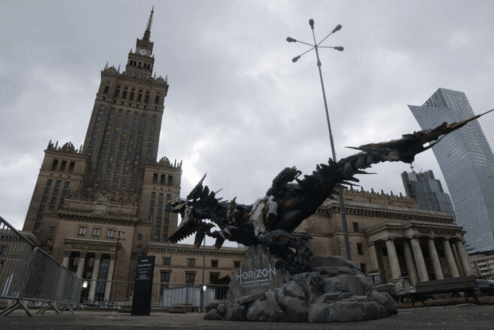 Chyżoszpon pod Pałacem Nauki i Kultury w Warszawie