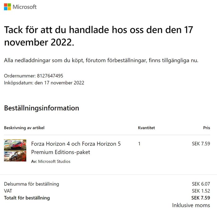 Błąd cenowy w szwedzkim Microsoft Storze