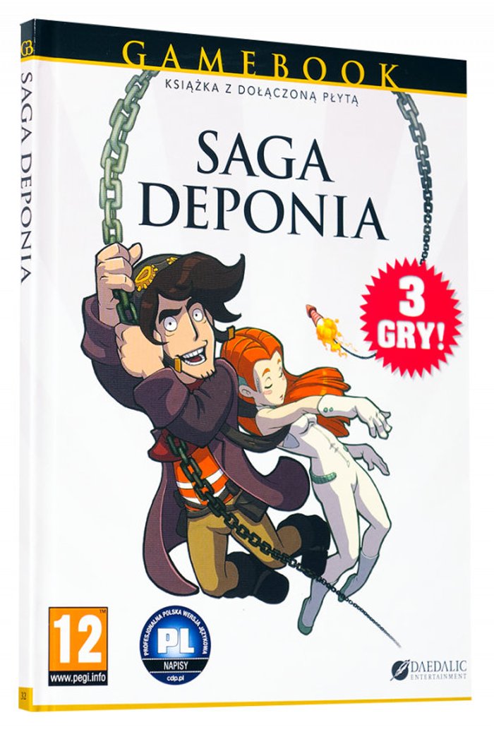 Okładka Sagi Deponia wydanej w 2015 roku.