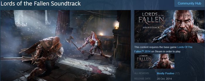 Lords
of the Fallen Soundtrack