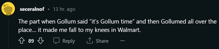It’s Gollum time