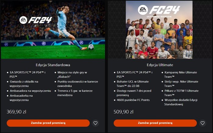 Wersje EA
Sports FC 24