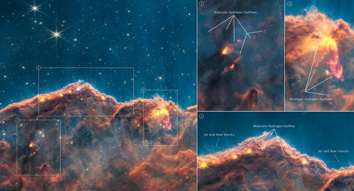 Nowe obiekty zaobserwowane przez JWST.