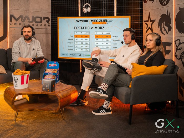 GXStudio przy produkcji polskiej transmisji PGL Major Kopenhaga 2024. Fot: Olaf Bressa