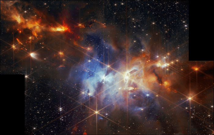Fragment Mgławicy Wąż. Foto: NASA, ESA, CSA, STScI, Klaus Pontoppidan (NASA-JPL), Joel Green (STScI)